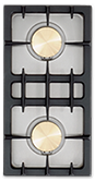 (2) 15,000 BTU burners: two powerful burners great for sautéing Lacanche (2) 15,000 BTU burners