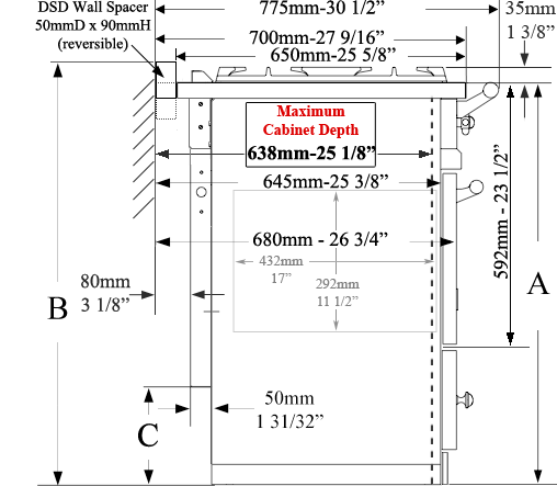 Beaune side dimensions