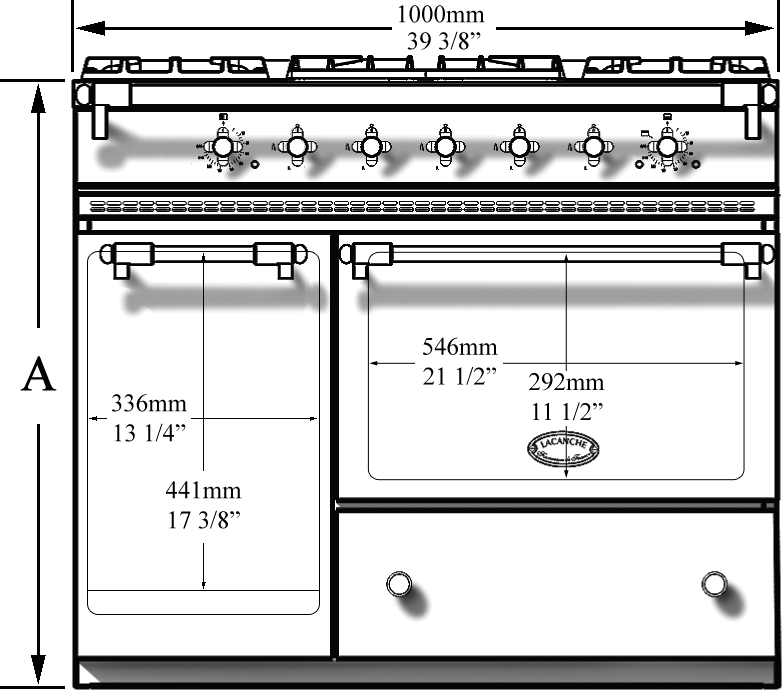 Volnay front dimensions